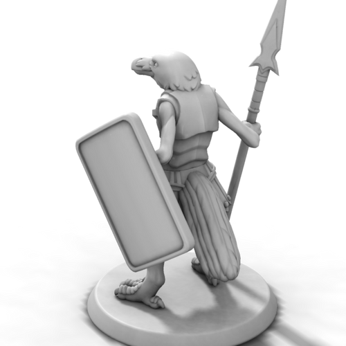 Crow Legionnaire with Spear and Shield