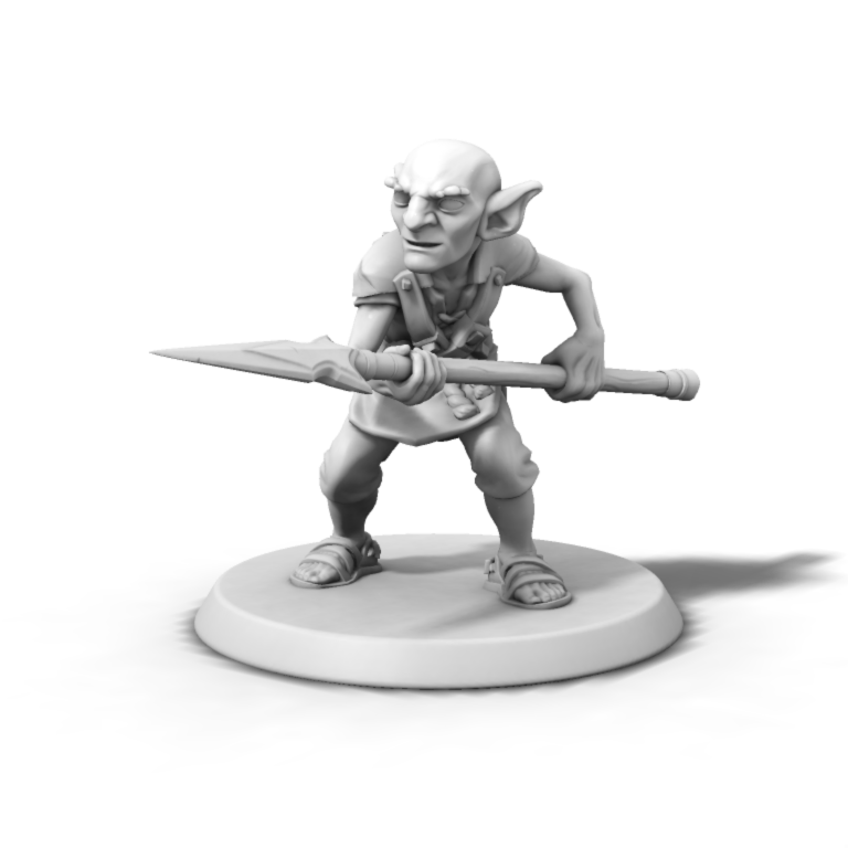 Goblin pointing a Spear