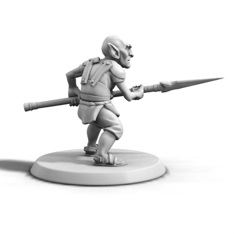 Goblin pointing a Spear