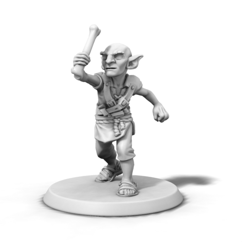 Goblin brandishing a Bone