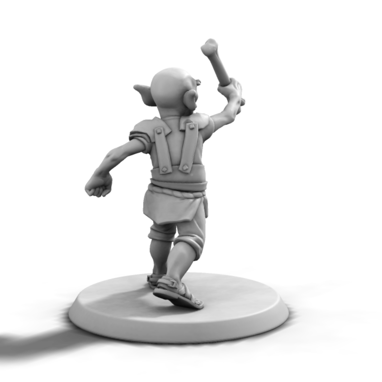 Goblin brandishing a Bone