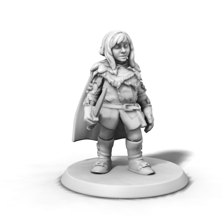 Halfling Female with Bob Haircut