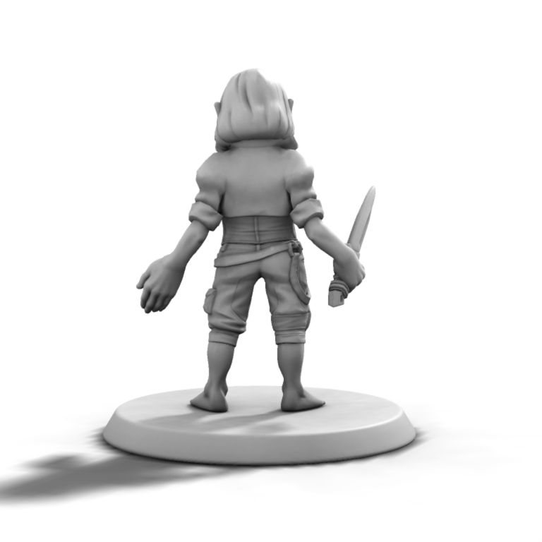 Halfling Female with Dagger