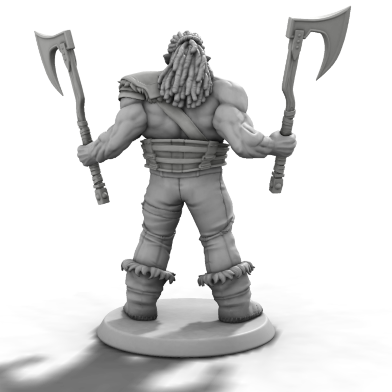 Orc Warrior Two Axes